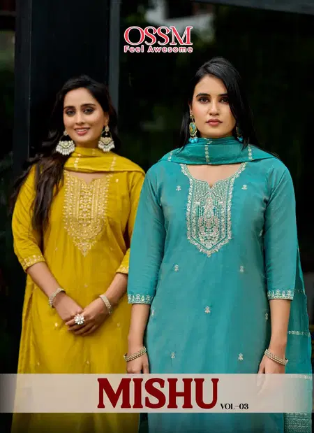 Mishu Vol 3 By Ossm Roman Simmer Kurti Bottom With Dupatta Wholesale Price In Surat